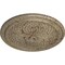 Ekena Millwork Trinity Ceiling Medallion (Fits Canopies up to 3"), Hnd-Painted Gobi Desert Crackle, 22"OD x 1 3/4"P CM22TNGDC - alternate 3
